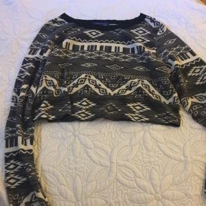 Sweater cropped top